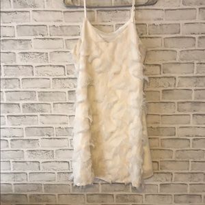 Tassel texture slip dress